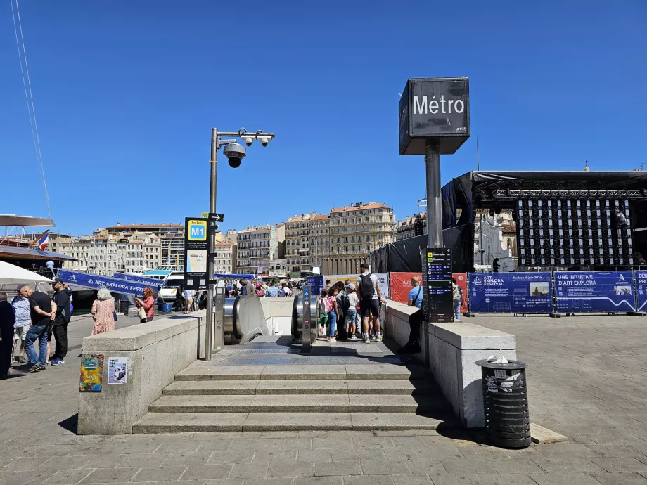 Entrada da estação de metro