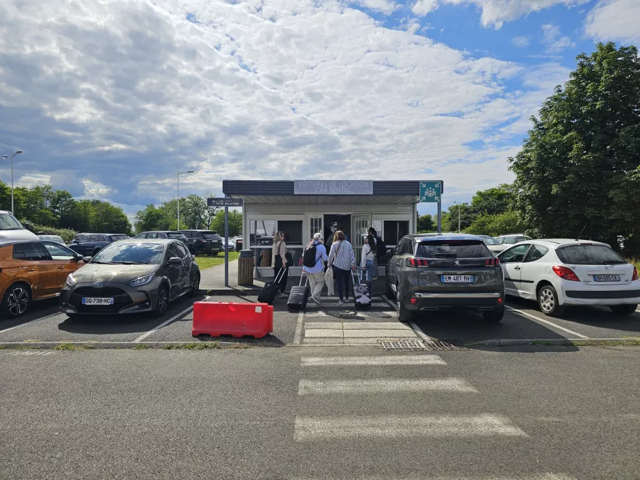 Aluguer de carros no aeroporto de Tours