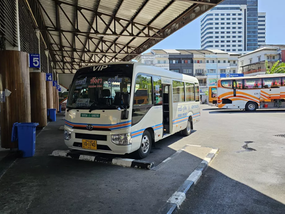 Autocarro para Krabi a partir do Terminal Rodoviário 1, Cidade de Phuket