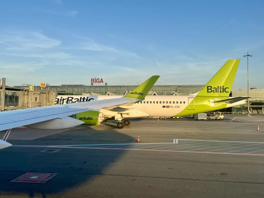 Aeroporto de Riga RIX e airBaltic