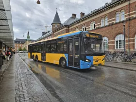 Autocarro de transporte público em Copenhaga