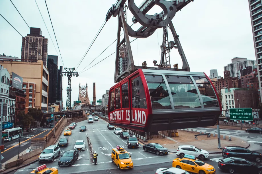 Teleférico para Roosevelt Island em Nova Iorque