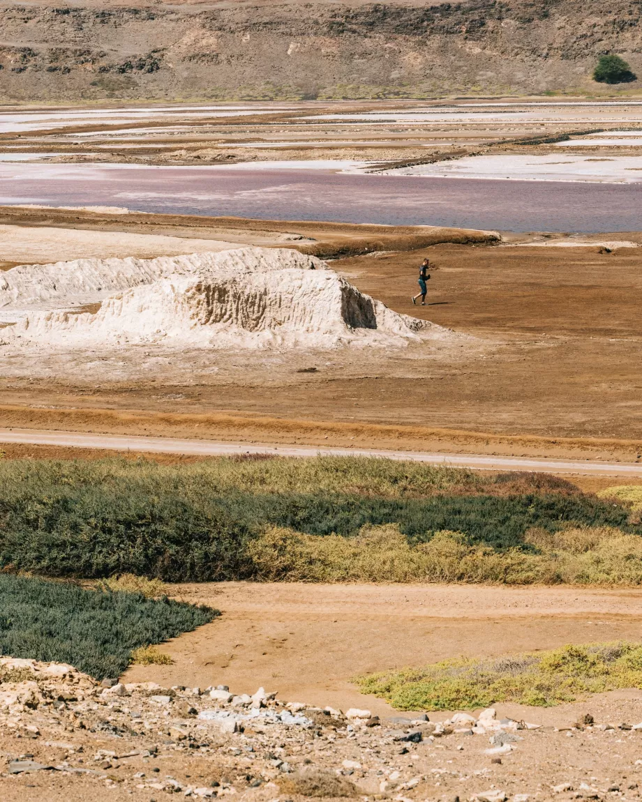 Vista das Salinas de Pedra Lume