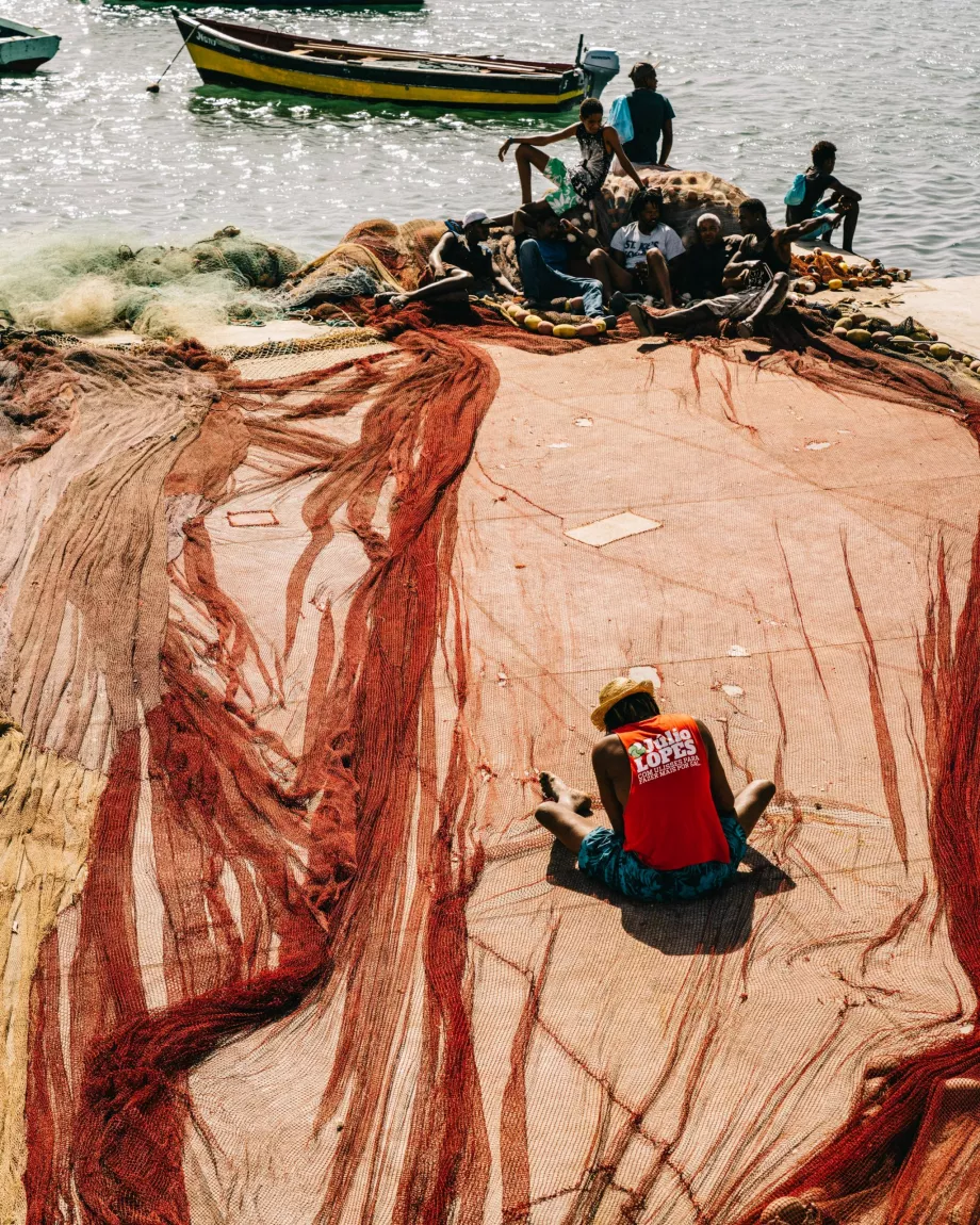 Redes de pesca em Palmeira