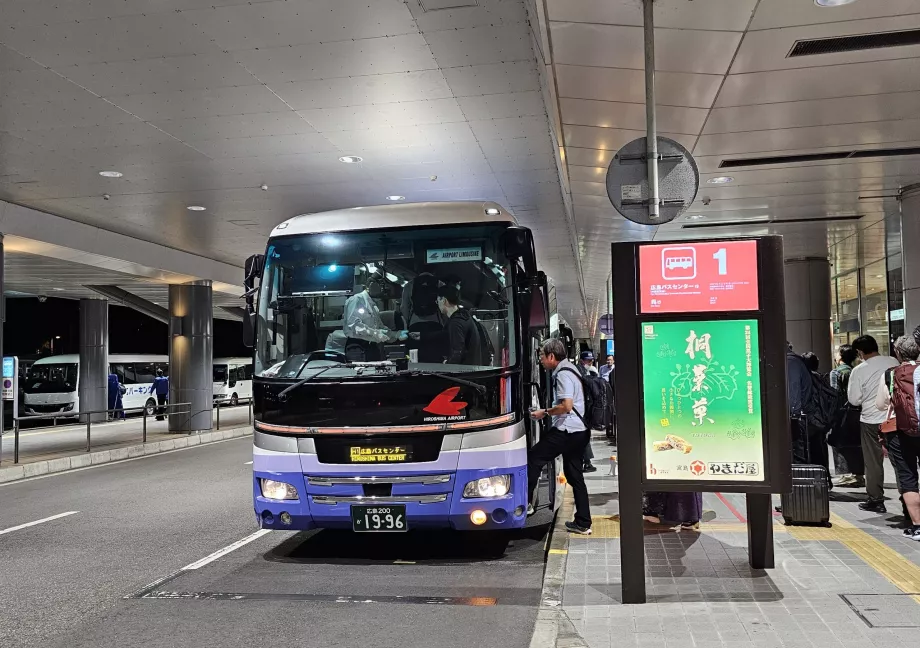 Autocarro para o centro de Hiroshima