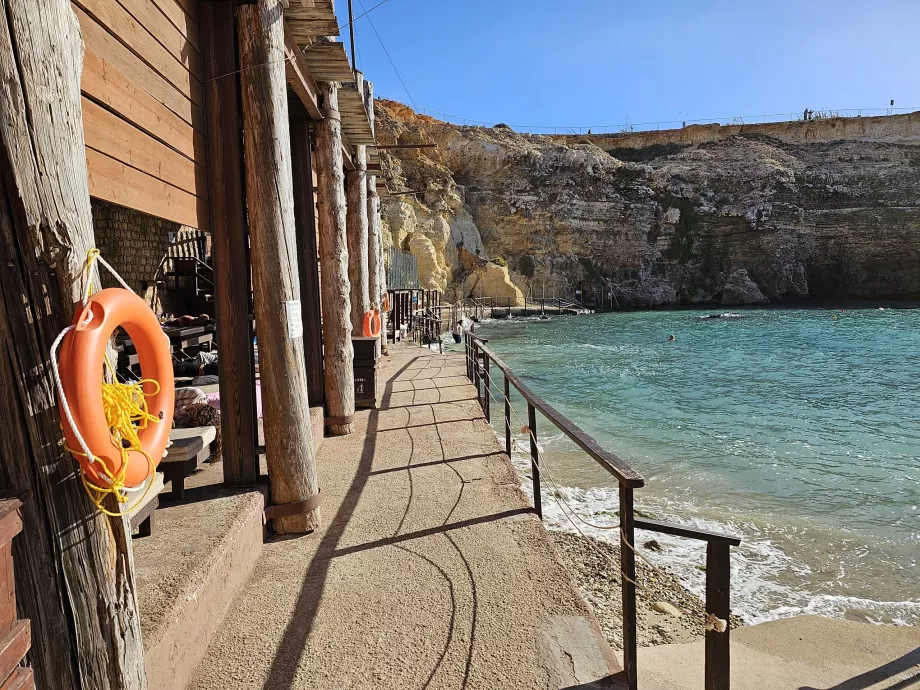 Cais de praia, aldeia de Popeye o Marinheiro