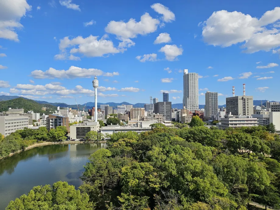 Vista do Castelo de Hiroshima