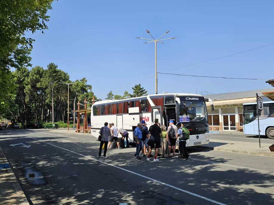 Autocarro de longo curso em direção a Varna