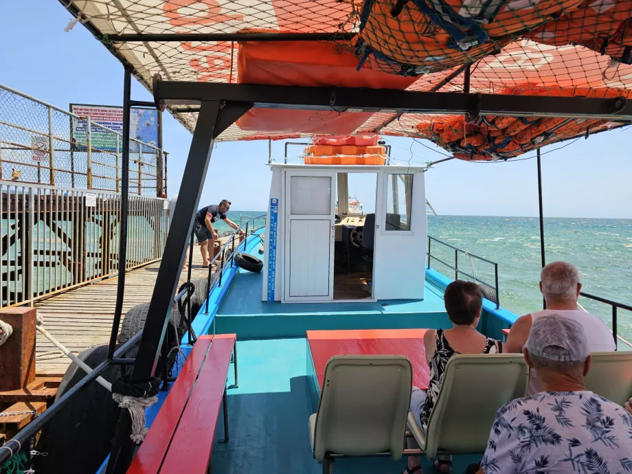 Interior do barco