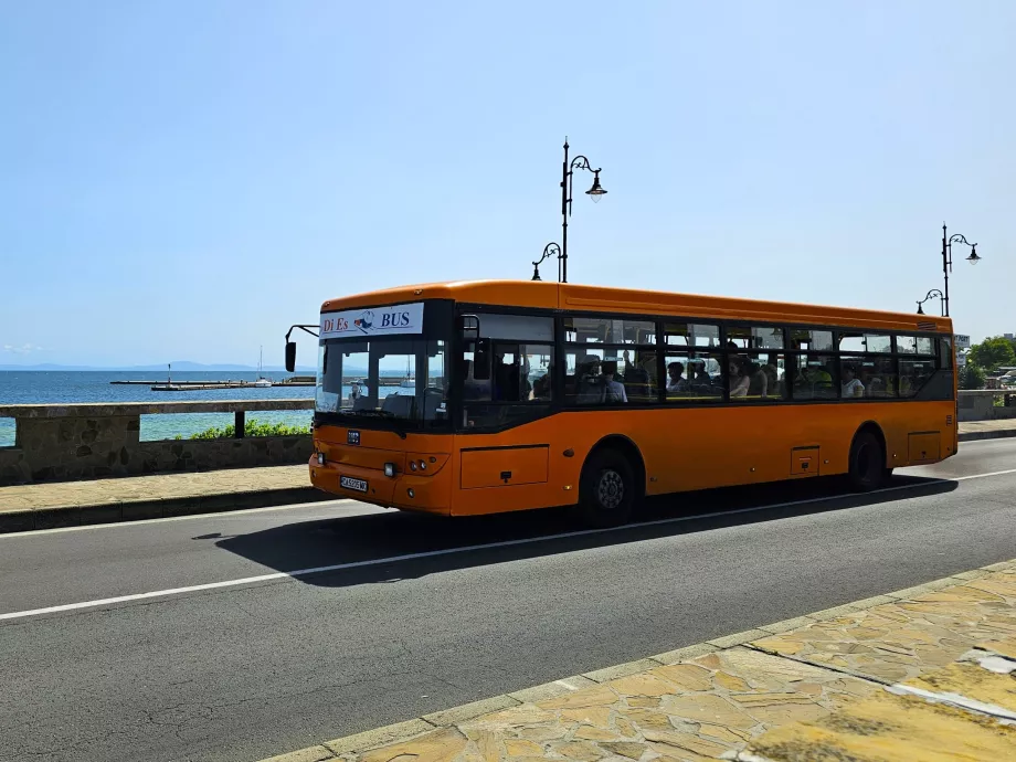 Autocarro para a zona antiga de Nessebar