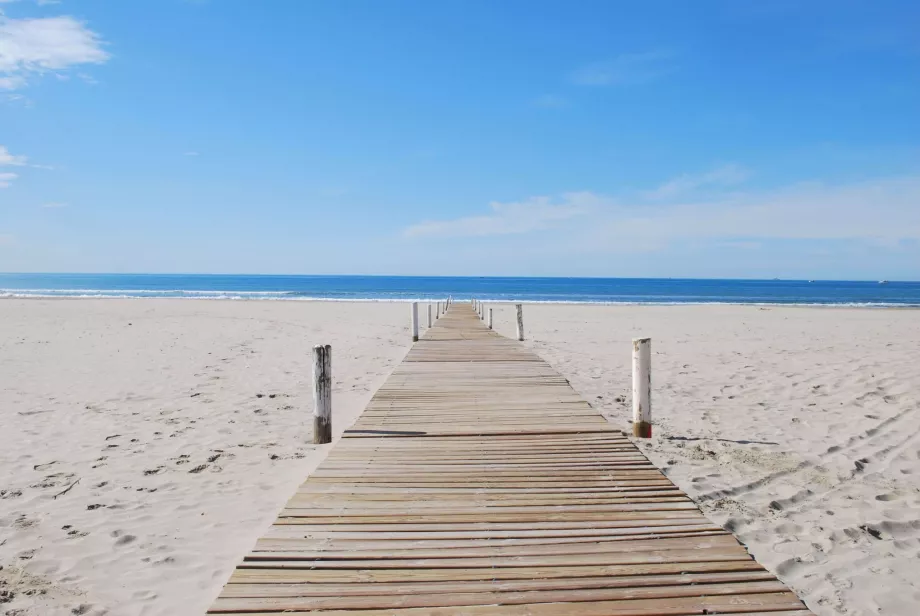 Praia perto de Montpellier