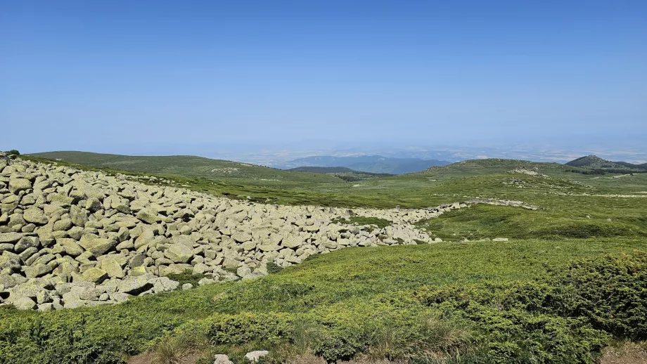 Vistas nas montanhas de Vitosha