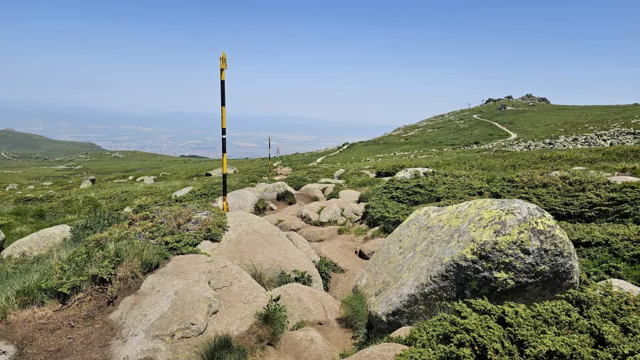 A estrada para Černý vrch