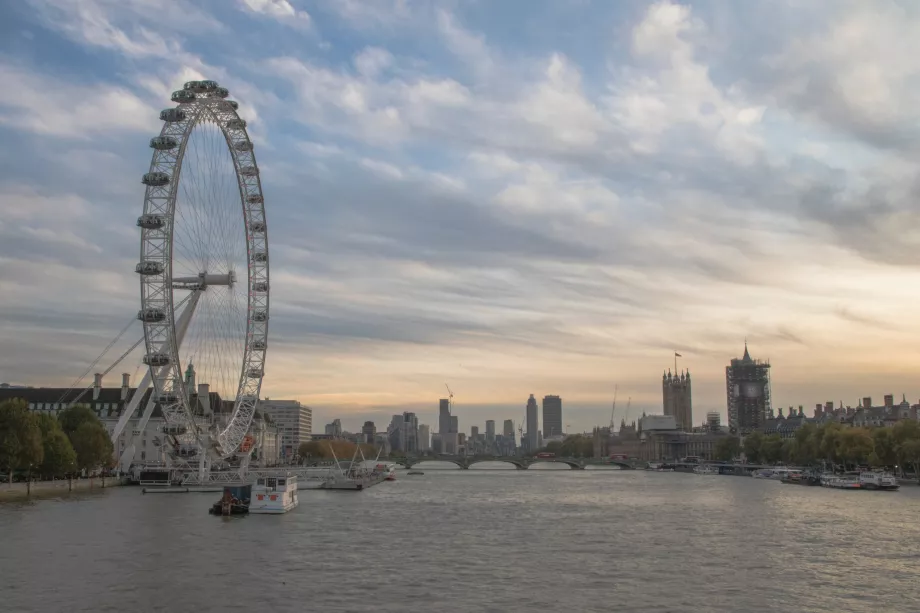 Vista do London Eye